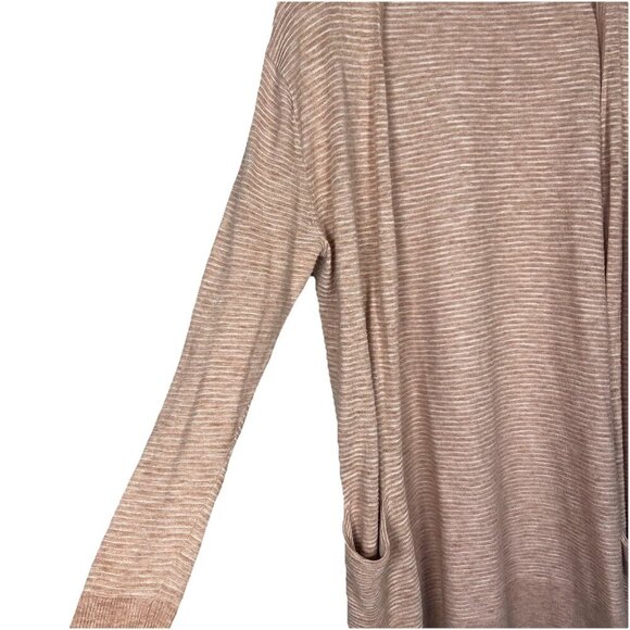 Madewell Cardigan Sweater Womens S Beige Textured Bradley Knit Pockets Lagenlook - Picture 2 of 10